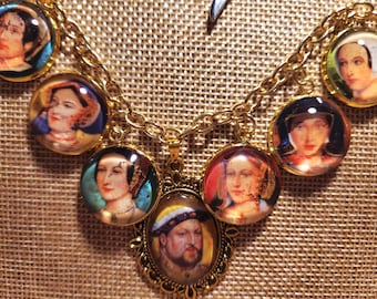 Henry the 8th 6 queens charm choker