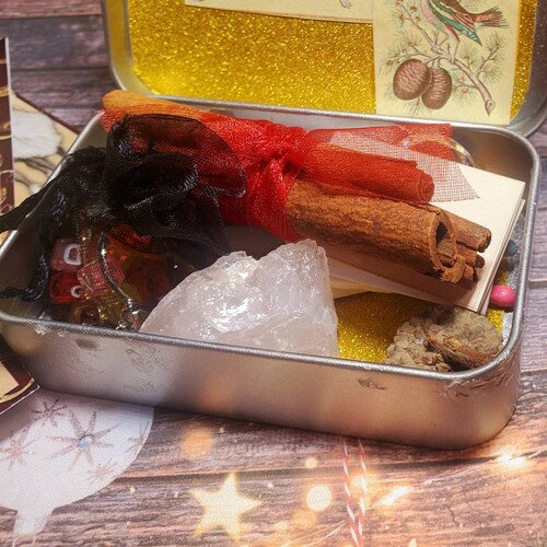 Mini Yule tin set, mini Yule kit