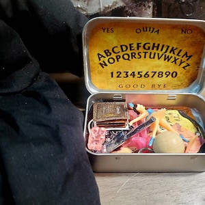 Haunted Doll Accessory Tin: Spooky Halloween Kit for Possessed Spirit Dolls - Samhain Paranormal Set