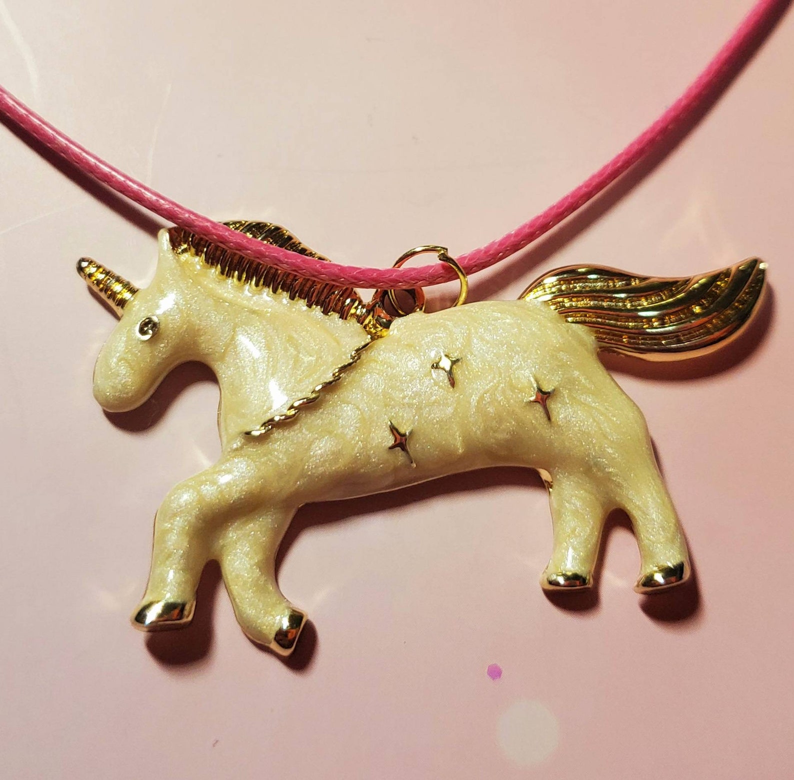 Unicorn necklace girls Unicorn necklace Unicorn accessories Etsy