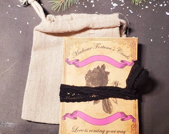 Carte divinatorie in stile vintage, carte della fortuna