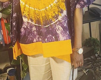 Pretty women's garment, loose-fitting bodice, one size fits 42-44