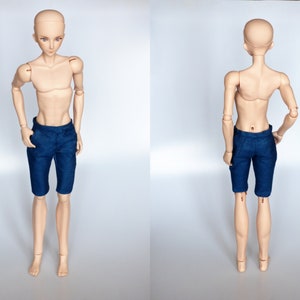 BJD boy clothes, SD boy clothes, Smart Doll boy  jeans, 1-3 scale shorts,  Dollfie Dream boy trousers, Smart Doll clothes, sd13 boy pants