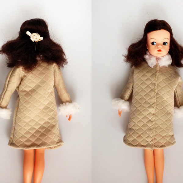 Sindy clothes – coat for Sindy type dolls, Pedigree Sindy doll clothes, vintage vibe Sindy outfits, Sindy wardrobe