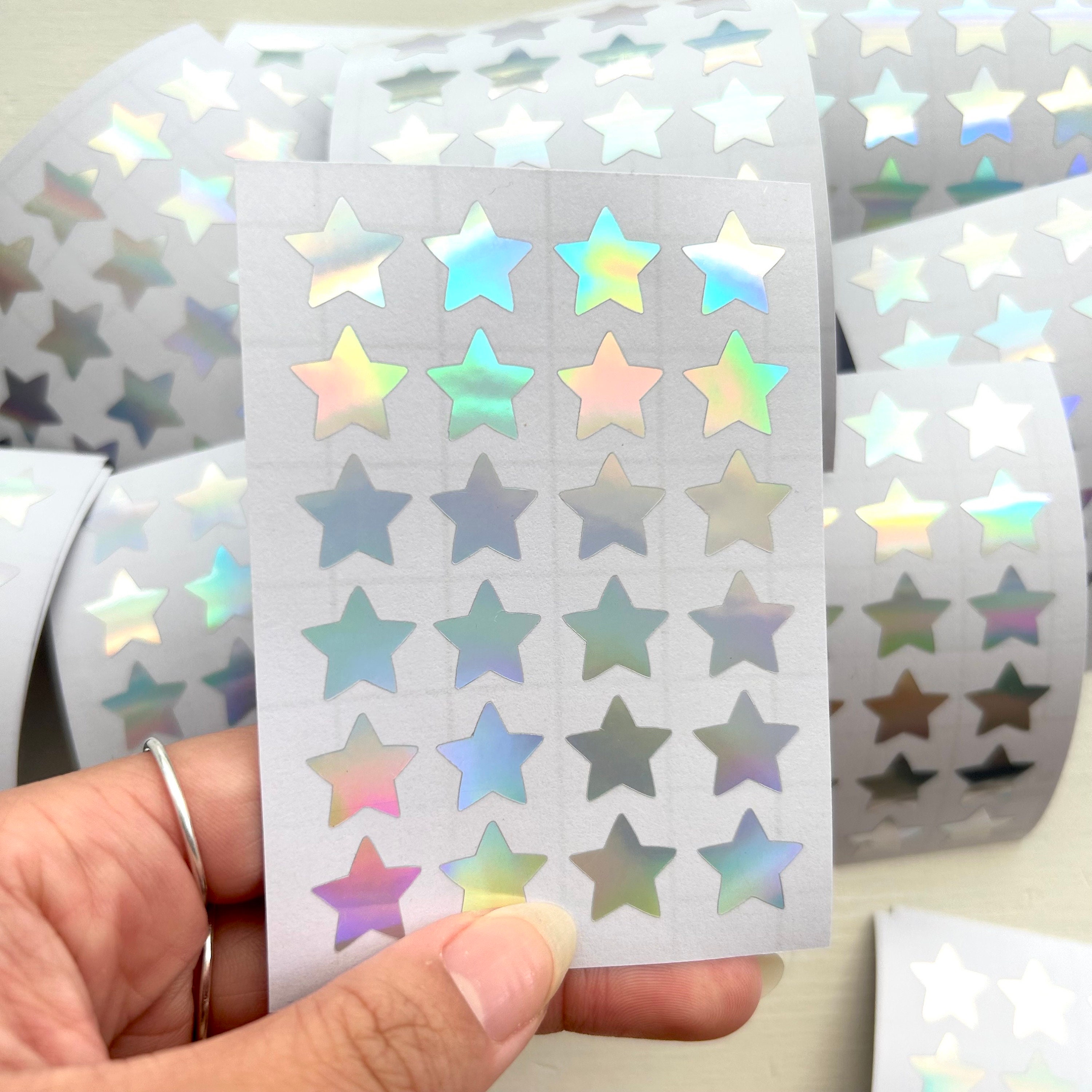 Mini Holographic Heart Stickers