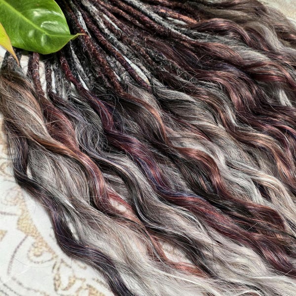 Dreadlocks ombrées : extensions de cheveux de style bohème (ensemble complet ou partiel)