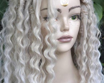 Blond Ombre Curly Dreads: Boho Synthetic Braid Extensions