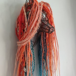 Crochet DE / SE ginger blue dreads full set