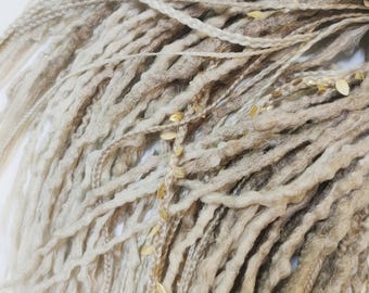 Ombre Ash Blond Crochet Dreadlocks: Boho Synthetic Hair Extensions