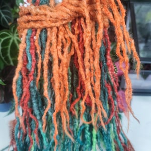 Crotchet forest fairy ginger and green DE/SE full dreadlocks set