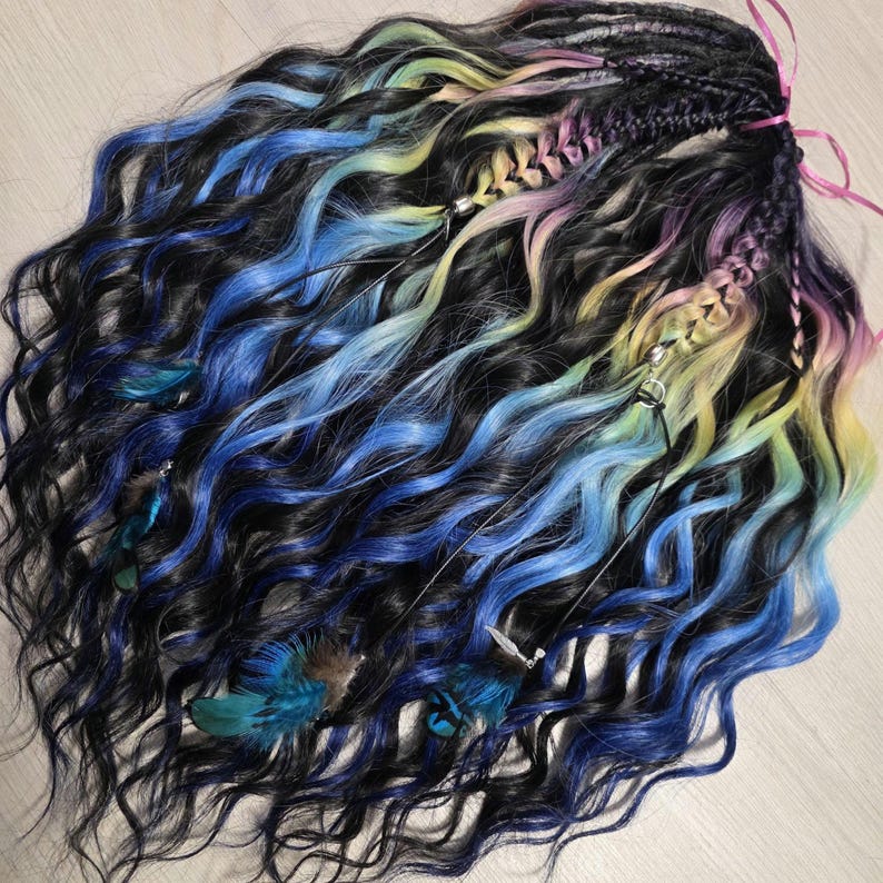 synthetic-dreadlocks-braids-set-rainbow-ombre-blue-purple-pink