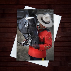 Carte de voeux de la GRC Bond : GRC Retraite/Promotion/L'obtention du diplôme/Félicitations/Carte de célébration, Gendarmerie royale du Canada, Carrousel