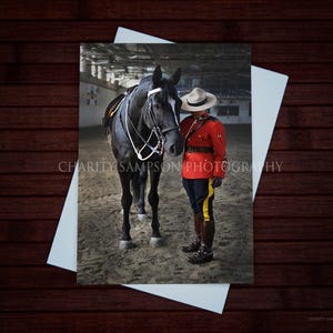 Carte de voeux Pause de la GRC : GRC Retraite/Promotion/L'obtention du diplôme/Félicitations/Carte de célébration, Gendarmerie royale du Canada, Carrousel
