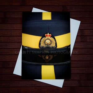 Carte de voeux de la GRC Yellow Line : carte de retraite/promotion/obtention du diplôme/félicitations de la GRC, Gendarmerie royale du Canada, Carrousel, uniforme