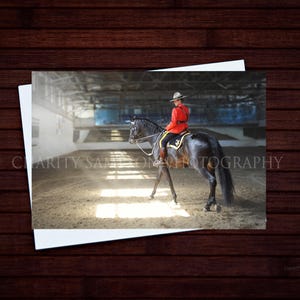 Carte de voeux Ride in Sunlight de la GRC : Carte de retraite/promotion/obtention du diplôme/félicitations de la GRC, Gendarmerie royale du Canada, Carrousel
