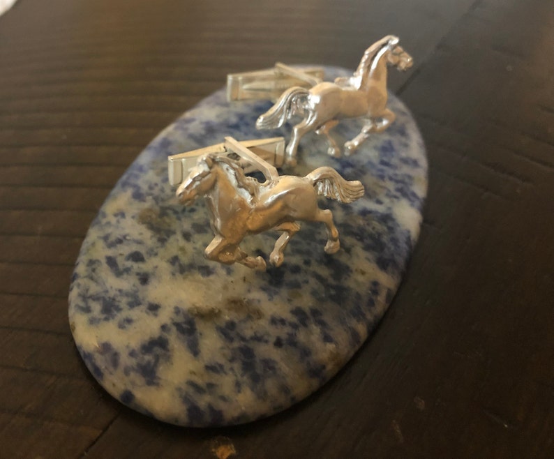 Handmade Sterling Silver Horse Cuff Links beautiful gift or for yourself
