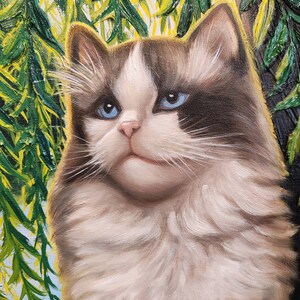 Retrato de mascota personalizado: pintura al óleo original, arte personalizado de gato o perro