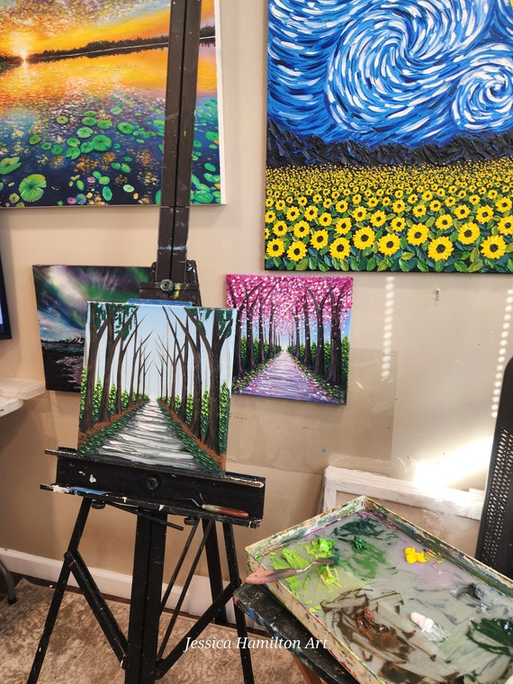 YEESAM ART Pintura De Bricolaje Por Números Para Adultos Principiantes Niños, Niña En La Selva Blanca