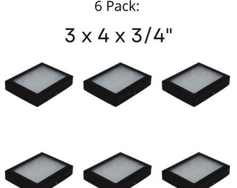 Lot de 6 vitrines Riker 3 x 4 x 3/4 pour bijoux de collection et plus