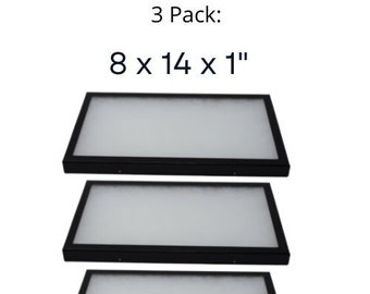 3 Pack de vitrines Riker 8 x 14 x 1 pour objets de collection, bijoux Arrowheads et plus