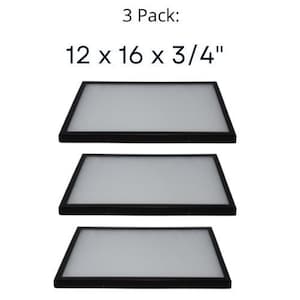 3 Pack of Riker Display Cases 12 x 16 x 3/4 for Collectibles Jewelry & More