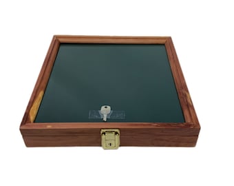 Cedar Wood Display Case 12 x 12 x 2 for Arrowheads Knives Collectibles & More