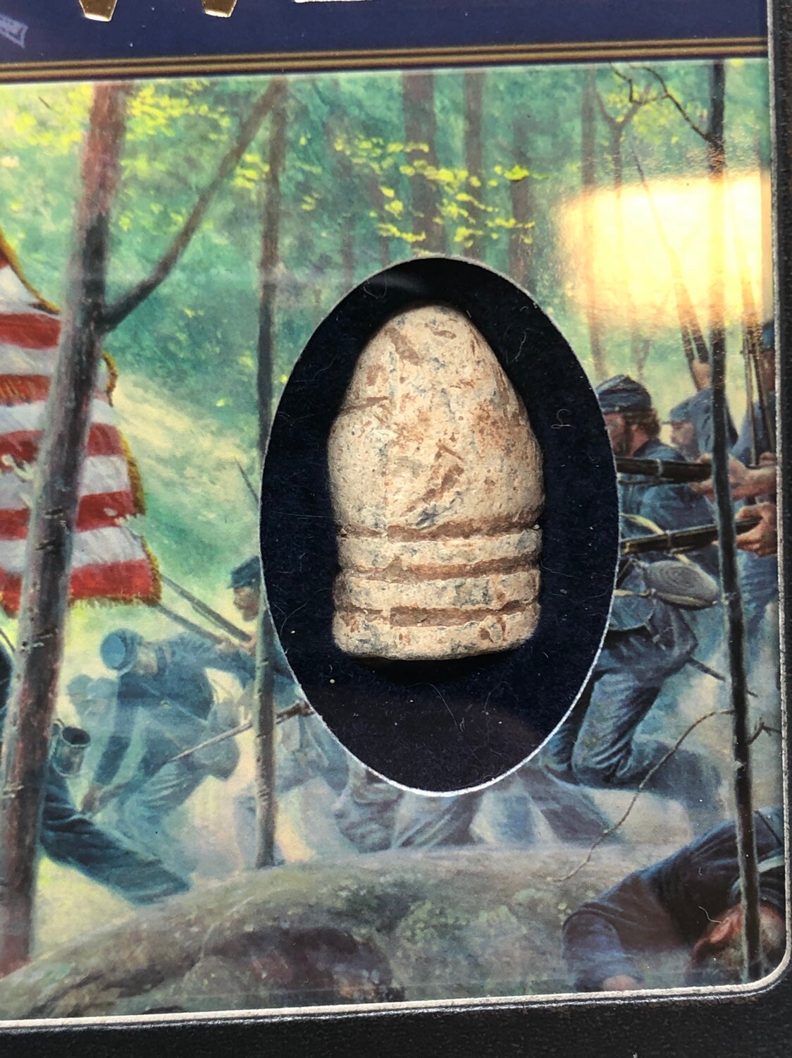 The Civil War Bullet Relic Case With Authentic Bullet Display Etsy