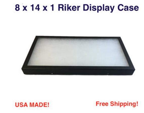 Riker Display Case 8 X 14 X 1 For Collectibles Arrowheads Etsy