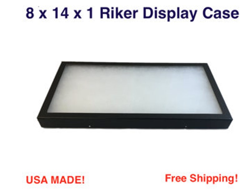 Riker Display Case 8 x 14 x 1 for Collectibles Arrowheads | Etsy