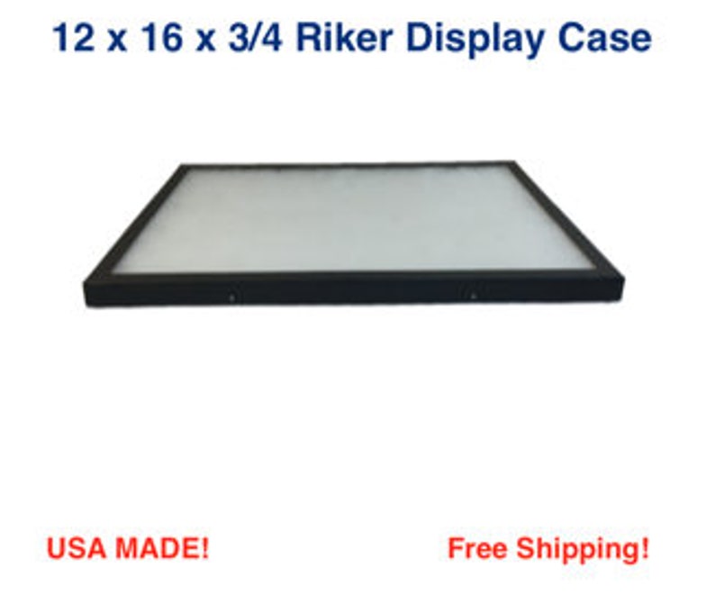 Riker Display Case 12 X 16 X 3/4 for Collectibles Jewelry - Etsy