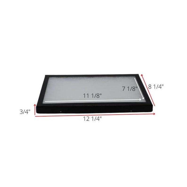 6 Pack of Riker Display Cases 8 X 12 X 3/4 for Collectibles Jewelry ...