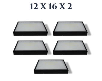 5 Pack of Riker Display Case 12 x 16 x 2 for Collectibles Jewelry Arrowheads