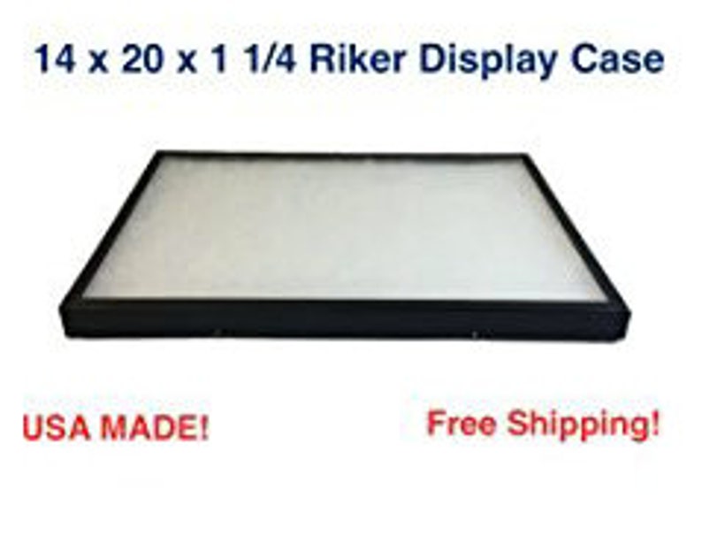 Southern Star 8-Pack Riker Display Cases - 8 X 14 X 1.5 Inch - For Arrowheads, Jewelry, Collectibles