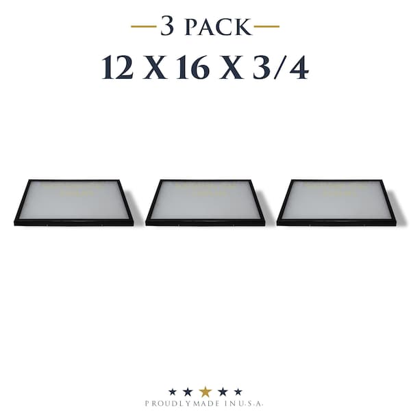 3 Pack of Riker Display Cases 12 x 16 x 3/4 for Collectibles Jewelry & More