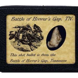 Civil War Relic from Hoover&#39;s Gap, Tennessee with Display Case and COA