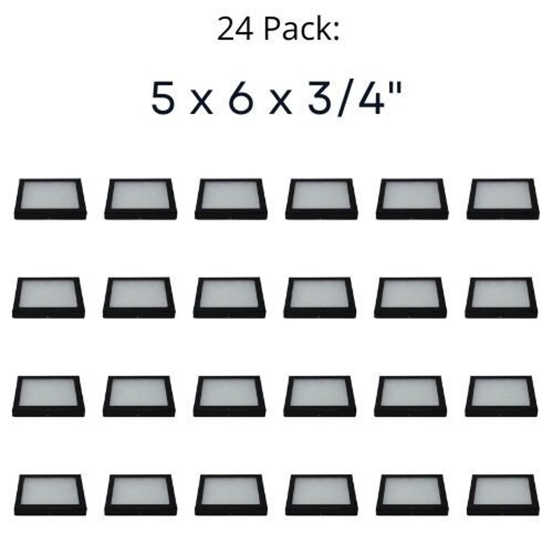 24 Pack of Riker Display Cases 5 X 6 X 3/4 for Collectibles Jewelry ...