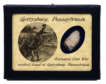 Civil War Relic from The Battle of Gettysburg with Display Case and COA