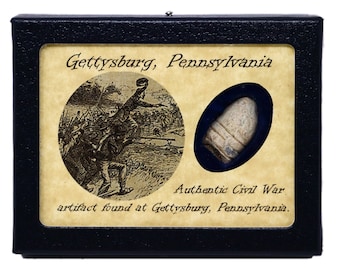 Civil War Relic from The Battle of Gettysburg with Display Case and COA