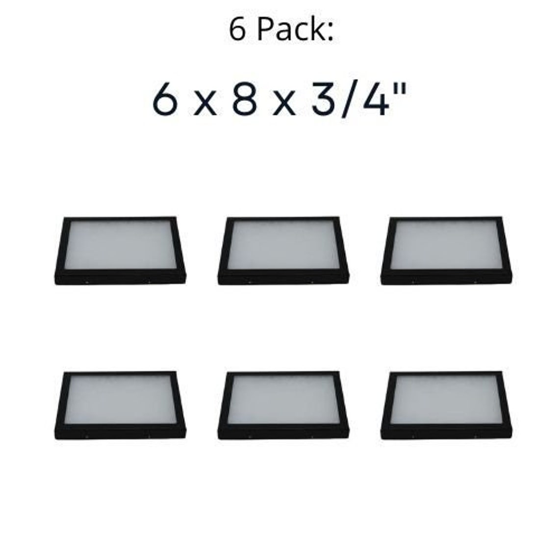 6 Pack of Riker Display Cases 6 X 8 X 3/4 for Collectibles Etsy