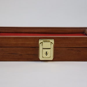 5 x 10 x 2 Walnut, Cherry, Oak, Cedar Wood Display Case perfect For Knives Arrowheads Collectibles