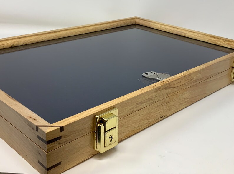 Maple Deluxe Wood Display Case 12 x 18 x 2 for Arrowheads Etsy