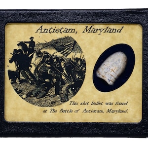 Civil War Relic from Antietam, Maryland with Display Case and COA