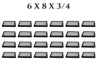 24 Pack of Riker Display Cases 6 x 8 x 3/4 for Collectibles Jewelry & More