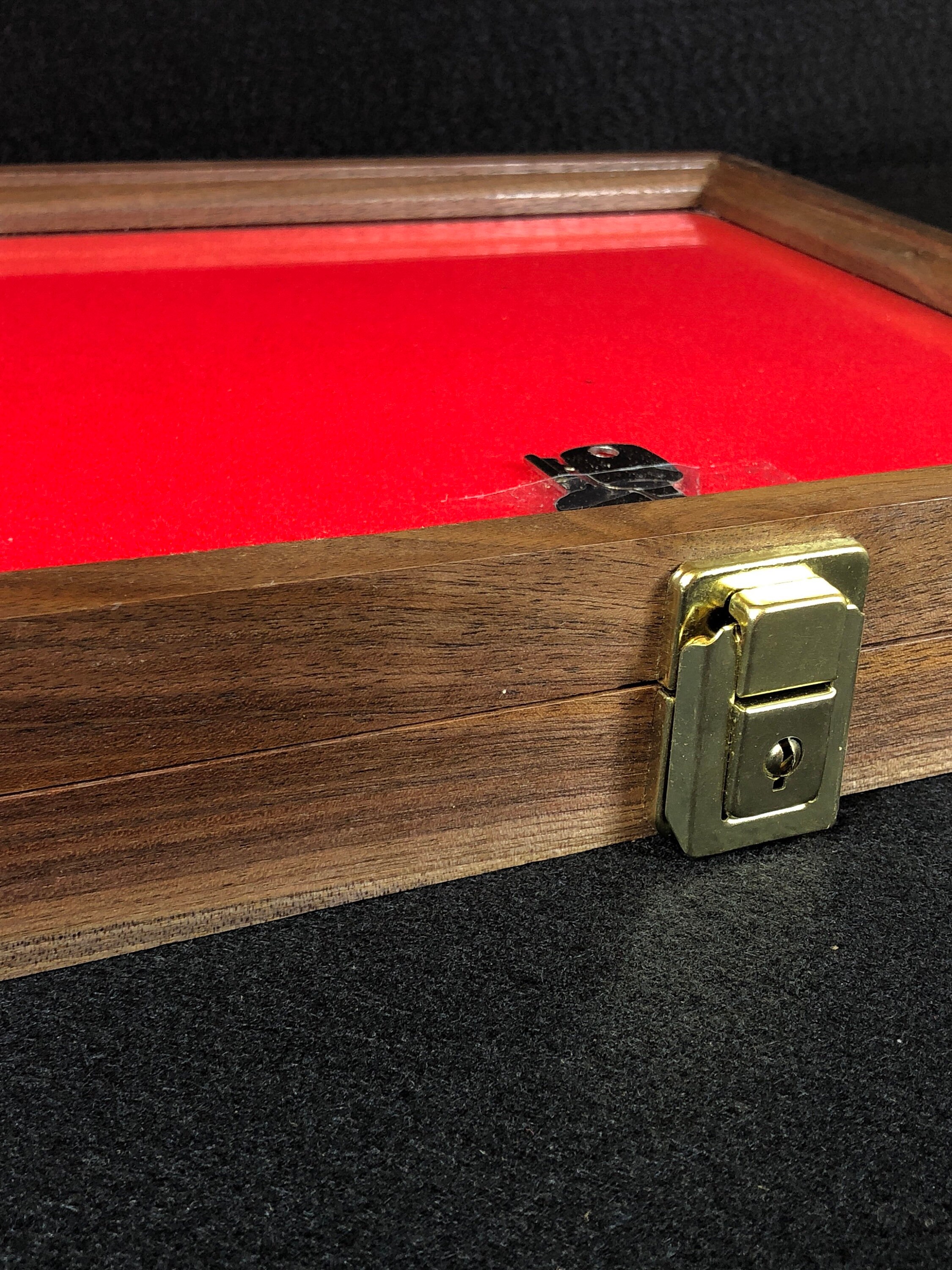 Walnut Wood Display Case 9 x 12 x 2 for Arrowheads Knives Etsy