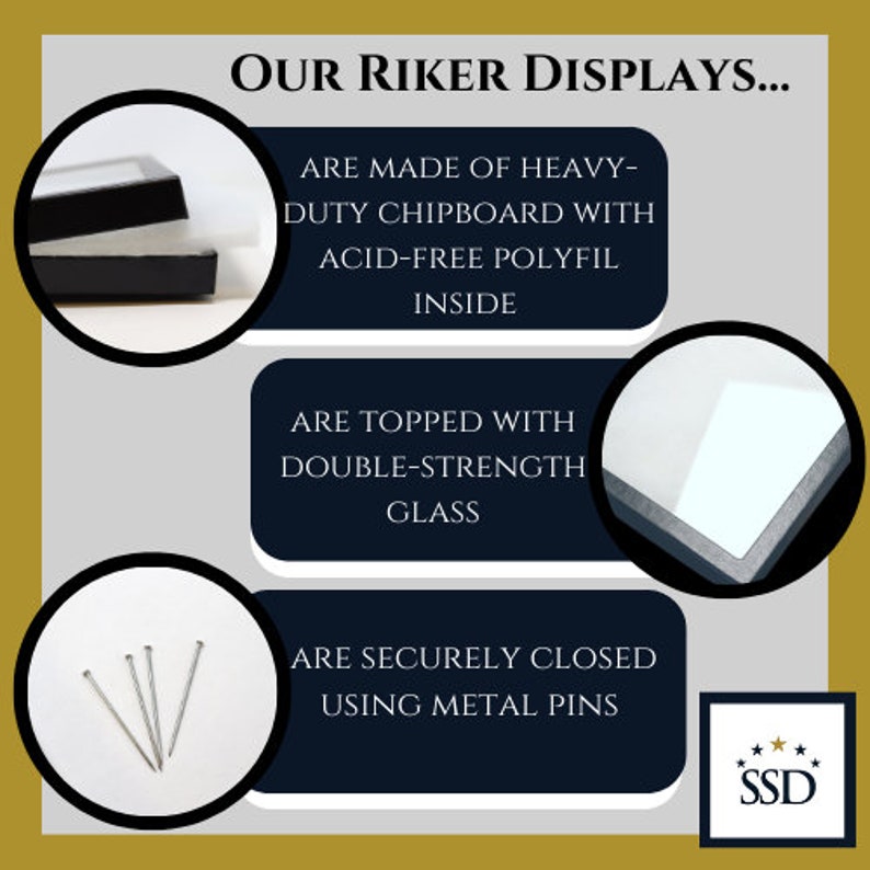 24 Pack of Riker Display Cases 6 X 8 X 3/4 for Collectibles Jewelry ...