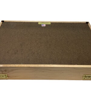 thumbnail image 2 of Southern Star Oak Wood Display Case – 18x24x3 Inches, Perfect For Arrowheads, Knives, Collectibles 2 of 6