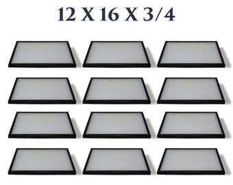 12 Pack of Riker Display Cases 12 x 16 x 3/4 for Collectibles Jewelry & More