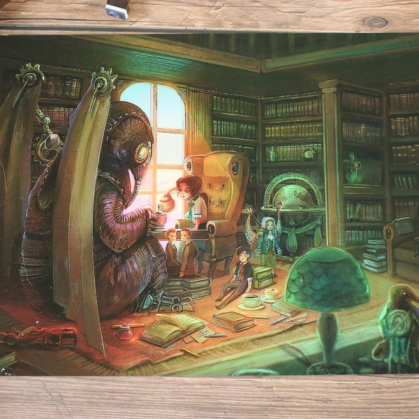 BioShock Infinite cute print Elizabeth and Songbird