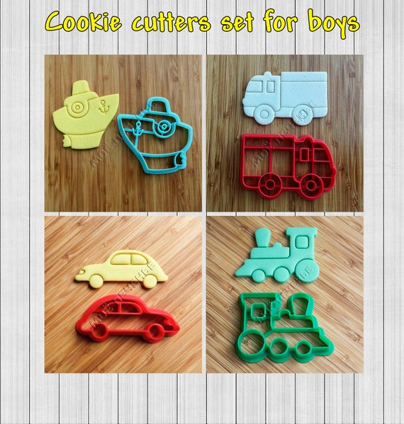 car cookie cutters set baking supply cookie cutter craft etsy