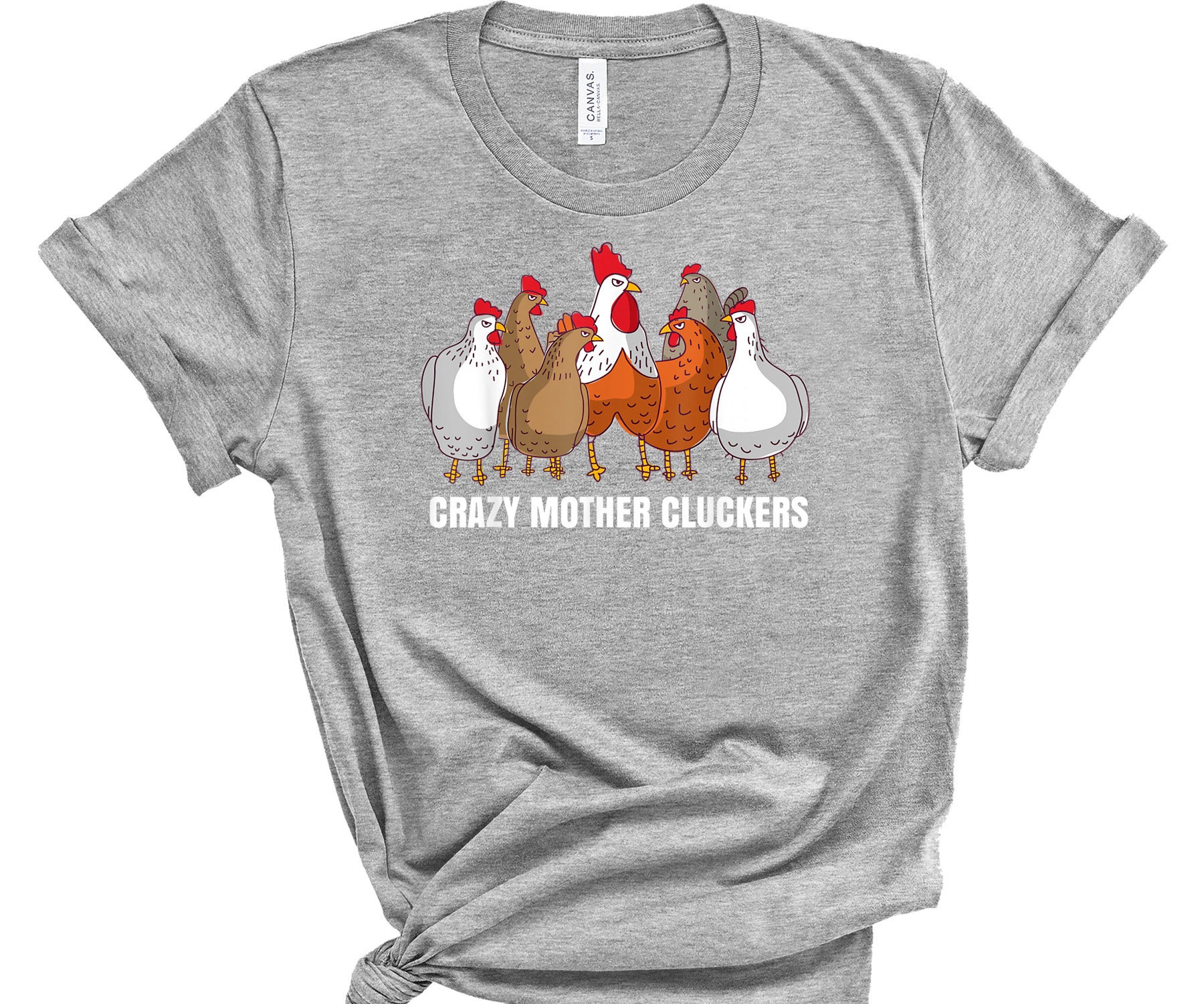 Funny Chicken Shirt Crazy Mother Cluckers Tee Chicken Lover - Etsy